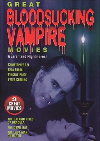 GREAT BLOODSUCKING VAMPIRE MOVIES: (THE SATANIC RIGHTS OF DRACULA   THE DEVIL BAT   THE LAST MAN ON EARTH) For Discount