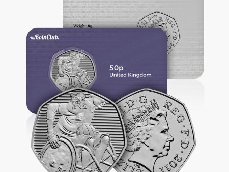 2011 Circulated Olympics - Wheelchair Rugby 50p Coin Hot on Sale