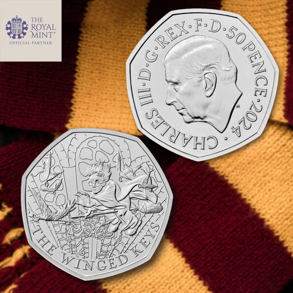 2024 Harry Potter - The Winged Keys 50p UK Coin Online Hot Sale