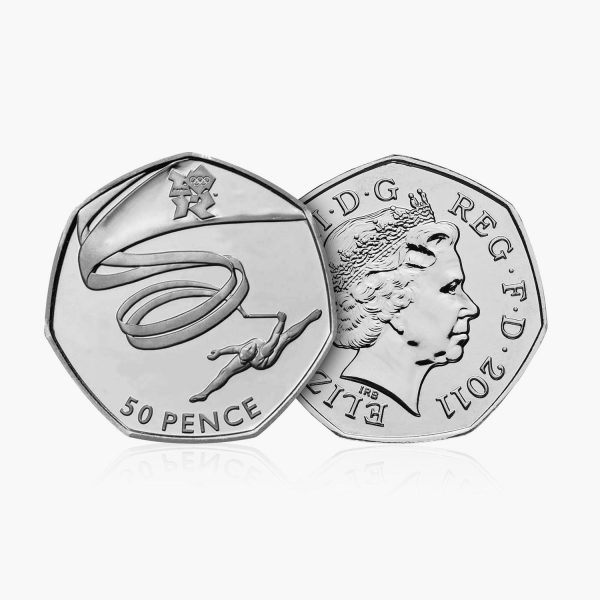 2011 Circulated Olympics - Gymnastics 50p Coin on Sale