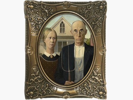 The Most Famous Paintings - Grant Wood - American Gothic Online