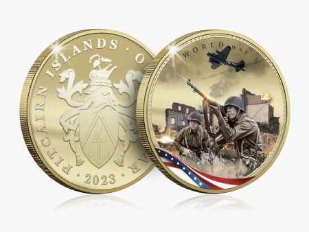 American Patriot Series - WWII 2023 One Dollar Coin Hot on Sale