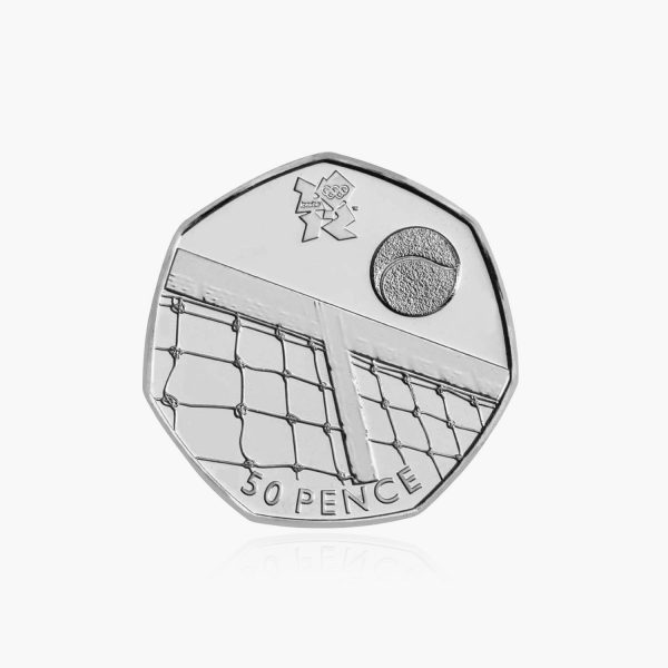 2011 Circulated Olympics - Tennis 50p Coin For Discount