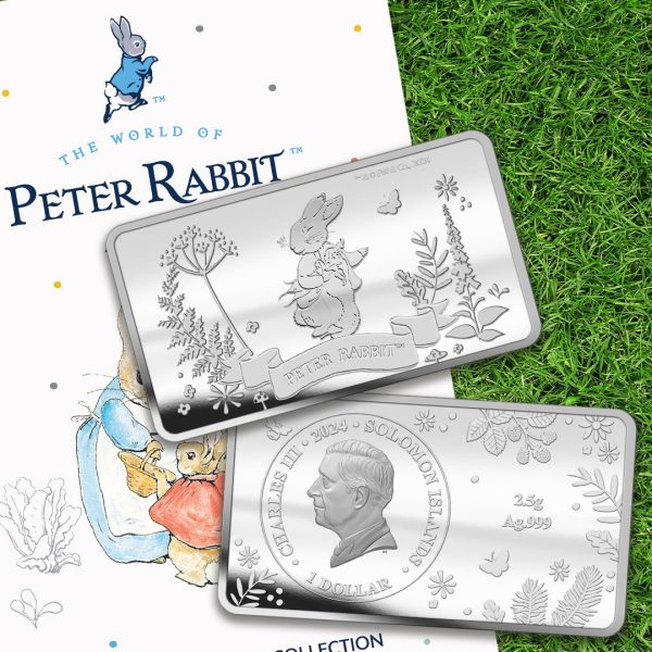 The World of Peter Rabbit Solid Silver Coin Bar Collection For Cheap