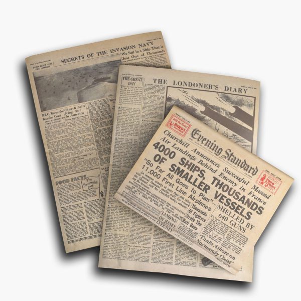 6th June 1944 - D-Day Evening Standard Newspaper Sale