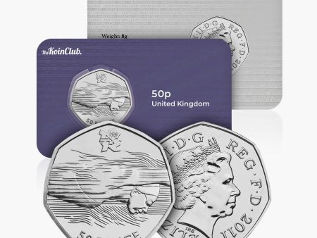 2011 Circulated Olympics - Aquatics 50p Coin For Cheap