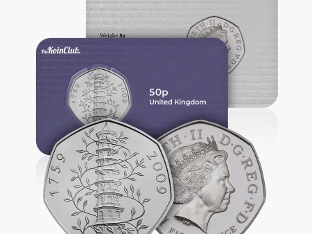 2009 Circulated Kew Gardens 250th Anniversary 50p coin Online now