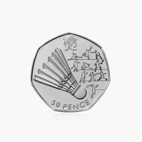 2011 Circulated Olympics- Badminton 50p Coin Supply