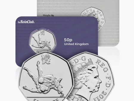 2011 Circulated Olympics - Judo 50p Coin For Sale