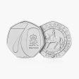 2022 Circulated Platinum Jubilee of Queen Elizabeth II 50p Coin Hot on Sale