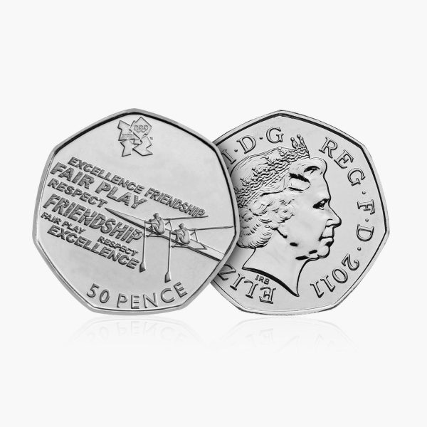 2011 Circulated Olympics - Rowing 50p Coin Online now