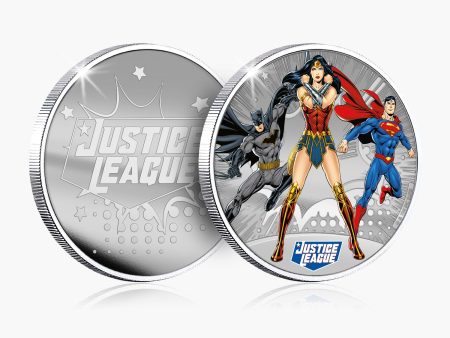 Justice League - Batman - Wonder Woman - Superman Silver Plated Commemorative Cheap