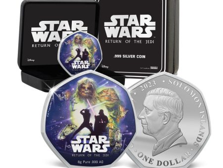 The Star Wars 40th Anniversary Return of the Jedi Solid Silver Coin Fashion