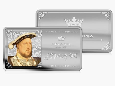 History of Kings - Henry VIII .999 Silver Bar 2023 For Sale