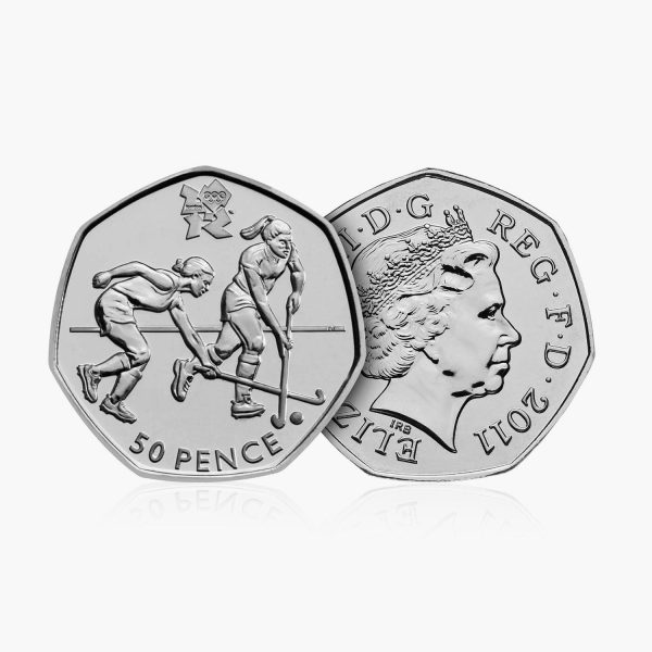 2011 Circulated Olympics - Hockey 50p Coin Fashion