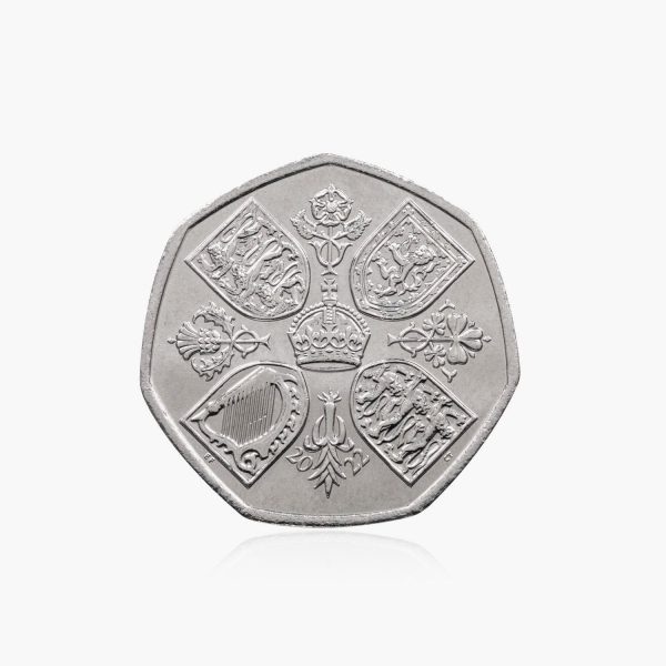 2022 Circulated Queen Elizabeth II Memorial 50p Coin For Sale