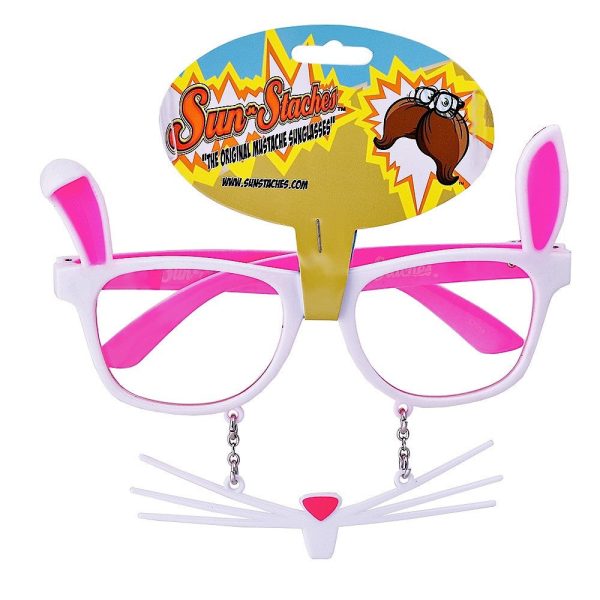 Bunny Rabbit Glasses with Whiskers | Sun-Staches Online Hot Sale