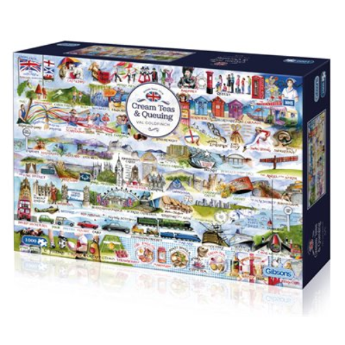 Puzzle - Gibsons - Cream Teas & Queuing (1000 Pieces) Discount