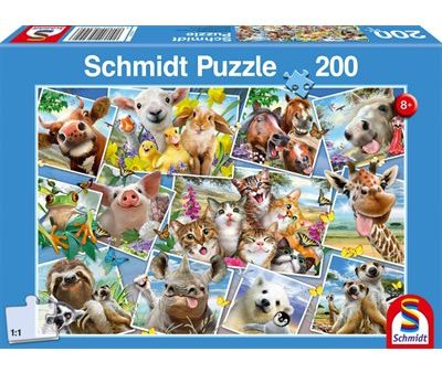 Puzzle - Schmidt Spiele - Animal Selfies (200 Pieces) Hot on Sale