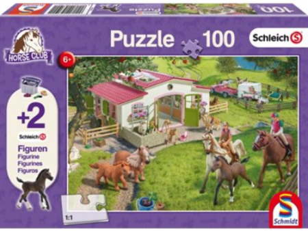 Puzzle - Schmidt Spiele - Schleich Horse Ride into the Countryside (100 Pieces) For Sale